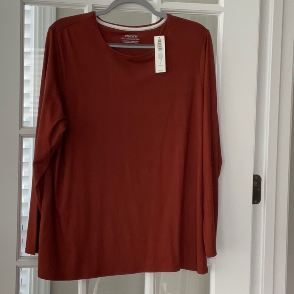 Chico’s long sleeve tee 3 NWT